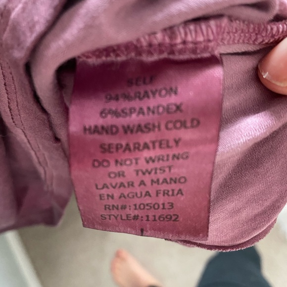 Andree mauve shirt tie down - Picture 4 of 4